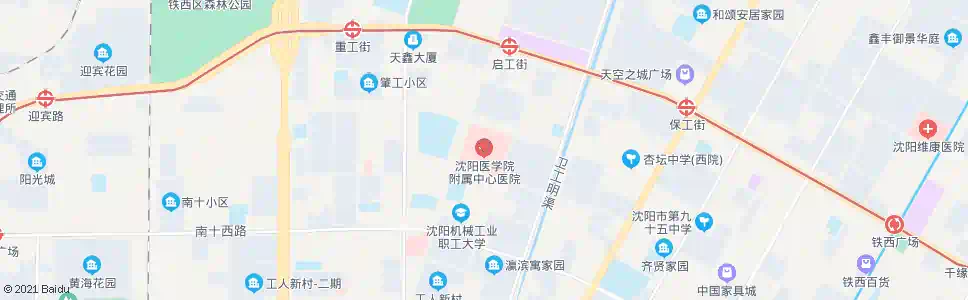 沈阳市中心医院_公交站地图_沈阳公交_妙搜公交查询2025