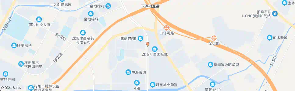 沈阳沈中大街白塔河路_公交站地图_沈阳公交_妙搜公交查询2025