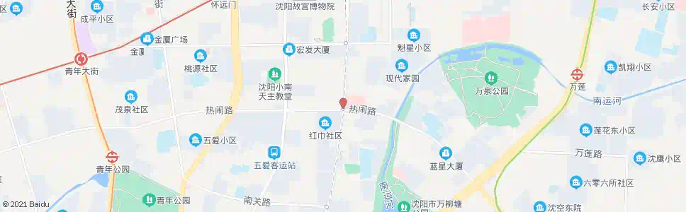 沈阳大南街热闹路_公交站地图_沈阳公交_妙搜公交查询2025