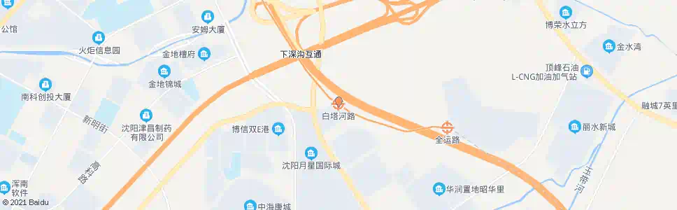 沈阳白塔路_公交站地图_沈阳公交_妙搜公交查询2025