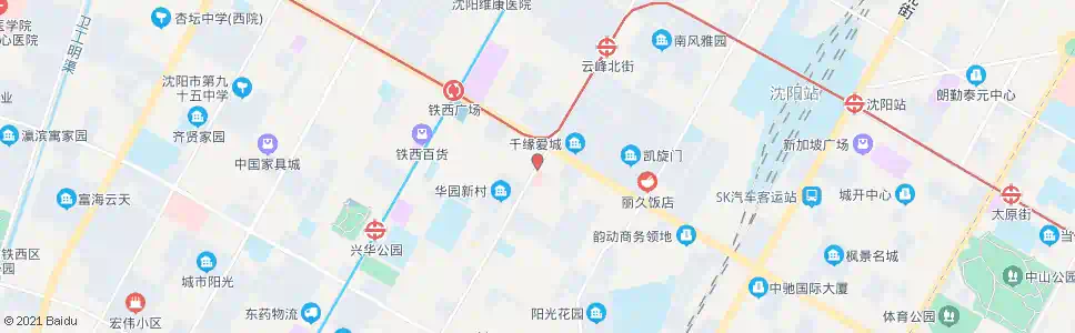 沈阳建设大路云峰街_公交站地图_沈阳公交_妙搜公交查询2025