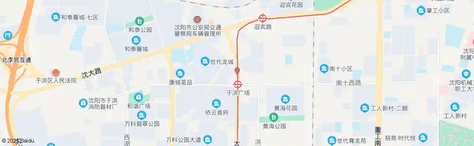 沈阳家乐福于洪店_公交站地图_沈阳公交_妙搜公交查询2025