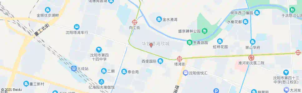 沈阳塔湾欣城_公交站地图_沈阳公交_妙搜公交查询2025