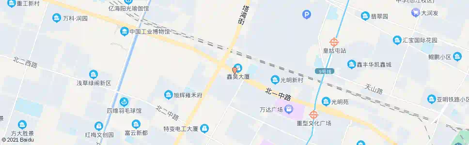沈阳北一路保工街东_公交站地图_沈阳公交_妙搜公交查询2025