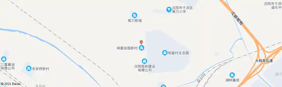 沈阳明星村(南线)_公交站地图_沈阳公交_妙搜公交查询2025