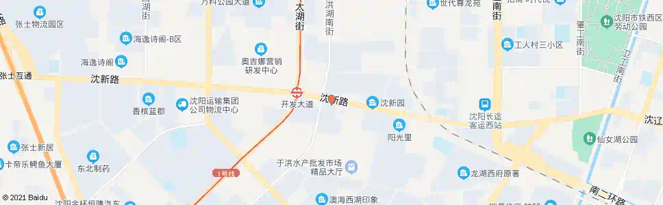 沈阳沈新路洪湖二街_公交站地图_沈阳公交_妙搜公交查询2025