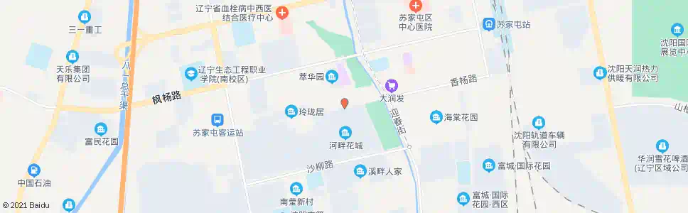 沈阳河畔一期北门_公交站地图_沈阳公交_妙搜公交查询2025