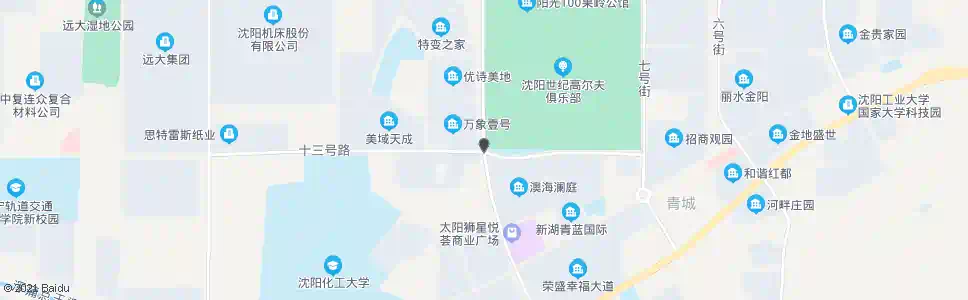 沈阳中央大街十三号路_公交站地图_沈阳公交_妙搜公交查询2025