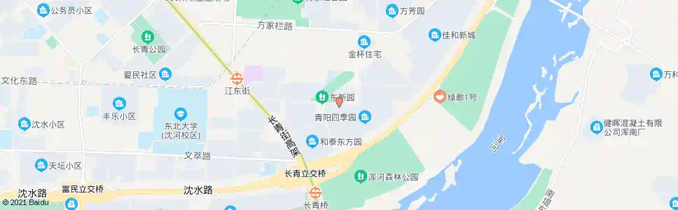 沈阳青阳四季园北门_公交站地图_沈阳公交_妙搜公交查询2025