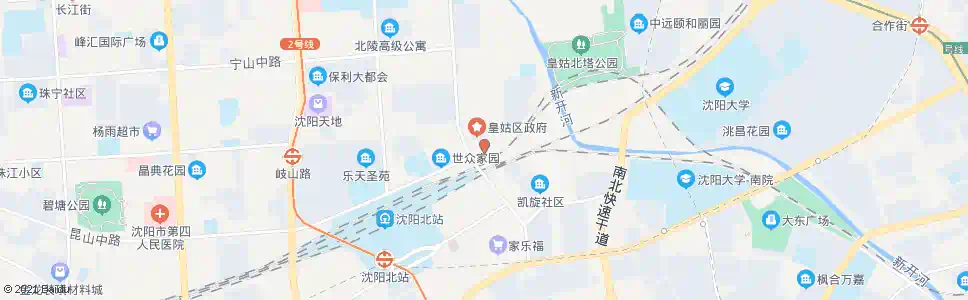 沈阳昆山路松花江街_公交站地图_沈阳公交_妙搜公交查询2025