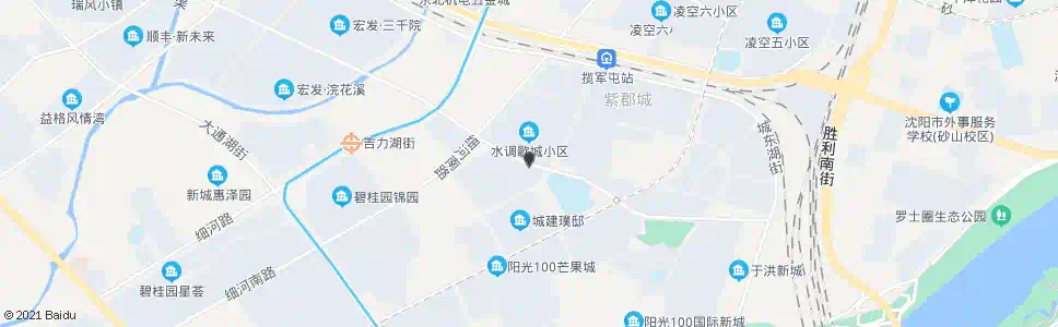 沈阳永盛水调歌城南_公交站地图_沈阳公交_妙搜公交查询2025