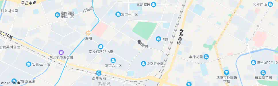 沈阳滑翔路生日城_公交站地图_沈阳公交_妙搜公交查询2025