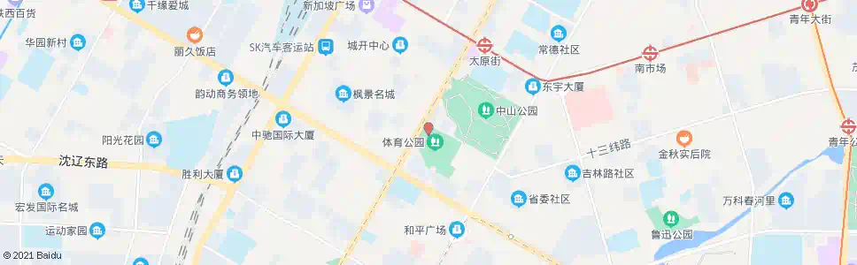 沈阳体育广场_公交站地图_沈阳公交_妙搜公交查询2025