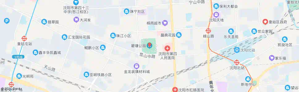 沈阳碧塘公园_公交站地图_沈阳公交_妙搜公交查询2025