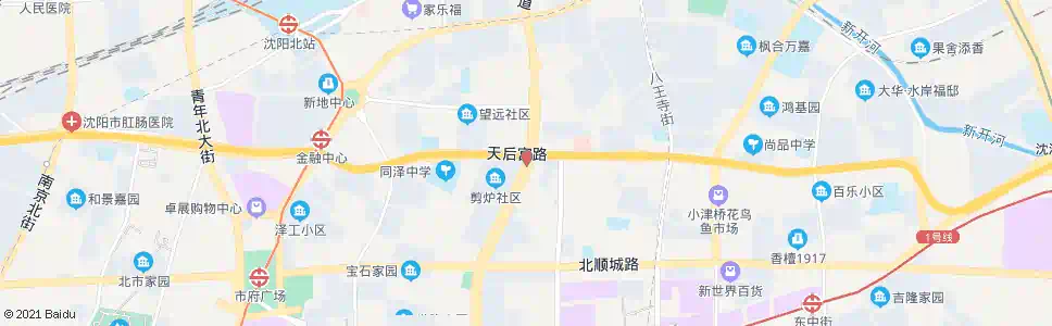 沈阳天后宫_公交站地图_沈阳公交_妙搜公交查询2025