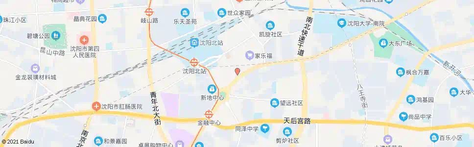 沈阳虎跃快客(沈阳北站)_公交站地图_沈阳公交_妙搜公交查询2025