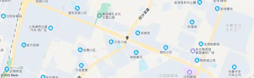 沈阳观泉路沈铁路_公交站地图_沈阳公交_妙搜公交查询2025