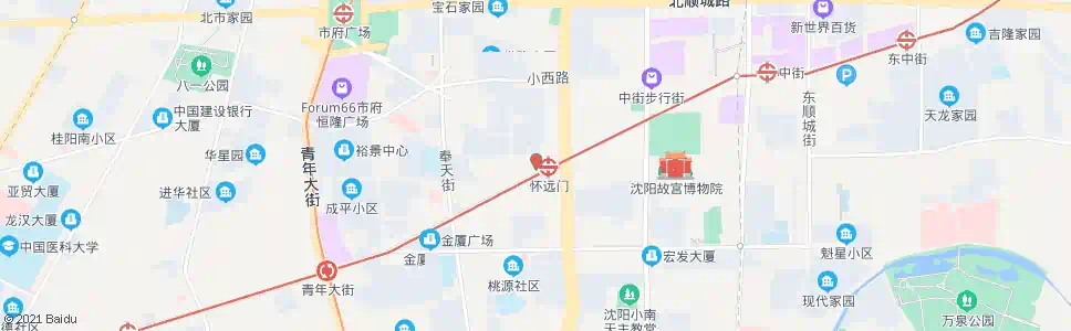 沈阳大西电子市场西_公交站地图_沈阳公交_妙搜公交查询2025