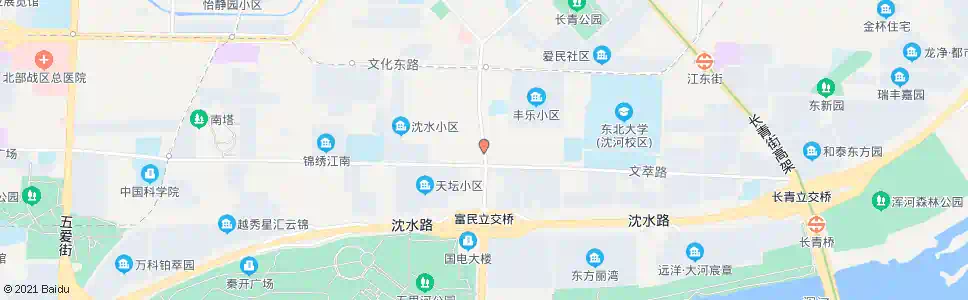 沈阳文萃路富民街_公交站地图_沈阳公交_妙搜公交查询2025