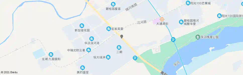 沈阳南阳湖街汪河路_公交站地图_沈阳公交_妙搜公交查询2025