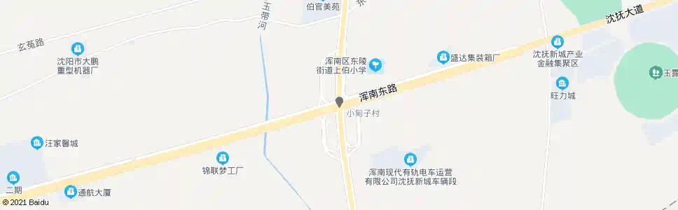 沈阳上伯_公交站地图_沈阳公交_妙搜公交查询2025