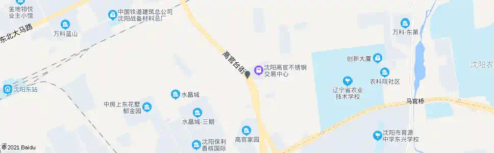 沈阳高官台_公交站地图_沈阳公交_妙搜公交查询2025