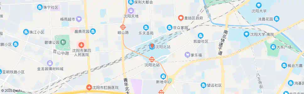 沈阳金山北桥_公交站地图_沈阳公交_妙搜公交查询2025