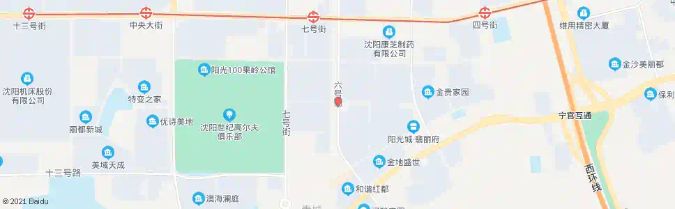 沈阳六号街十一号路_公交站地图_沈阳公交_妙搜公交查询2025