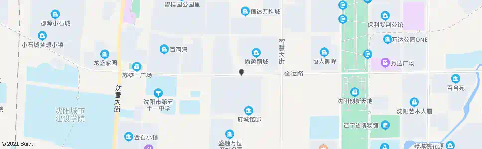 沈阳全运路白塔二街_公交站地图_沈阳公交_妙搜公交查询2025