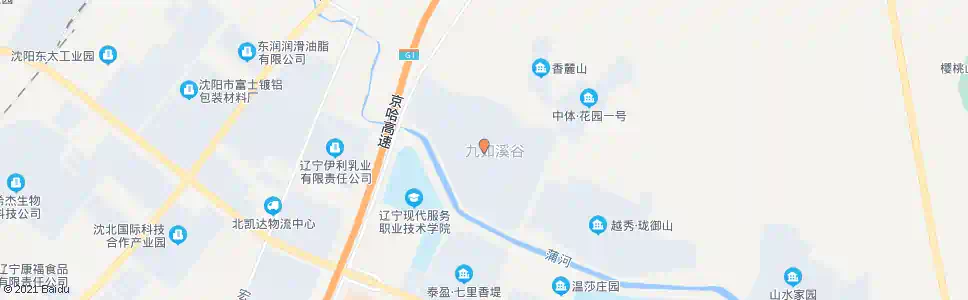 沈阳九如溪谷_公交站地图_沈阳公交_妙搜公交查询2025