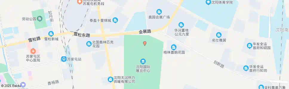 沈阳沈阳国际会展中心_公交站地图_沈阳公交_妙搜公交查询2025