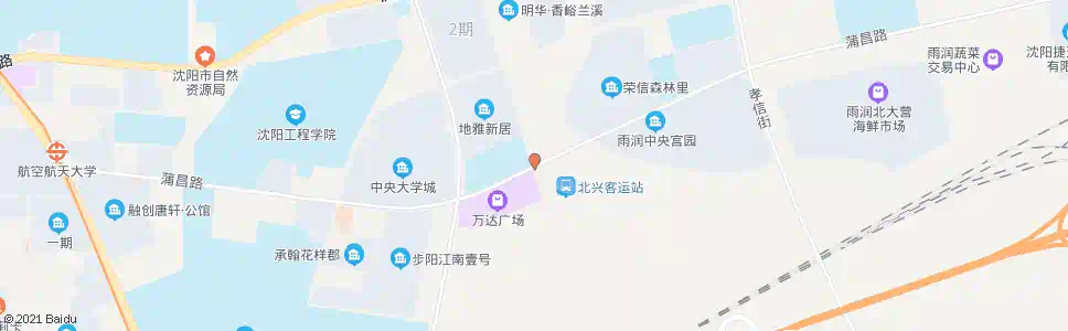 沈阳蒲昌路雅居街_公交站地图_沈阳公交_妙搜公交查询2025