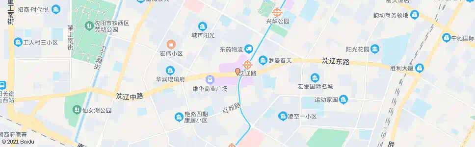 沈阳沈辽路兴华街_公交站地图_沈阳公交_妙搜公交查询2025