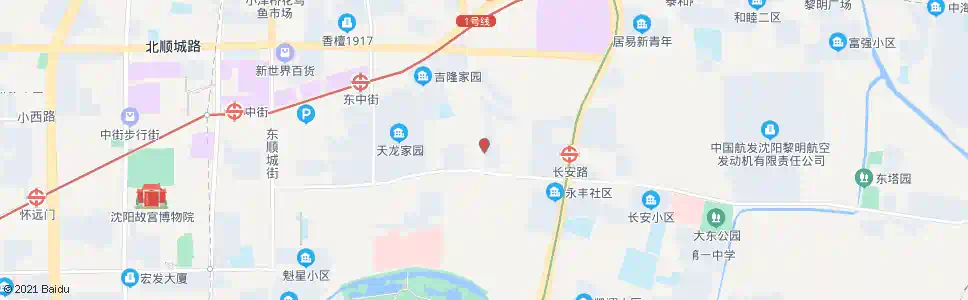 沈阳东边城街大东路_公交站地图_沈阳公交_妙搜公交查询2025