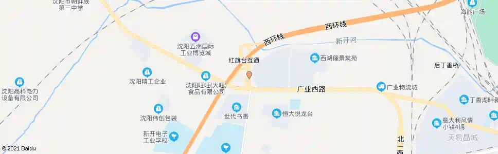 沈阳红旗台_公交站地图_沈阳公交_妙搜公交查询2025