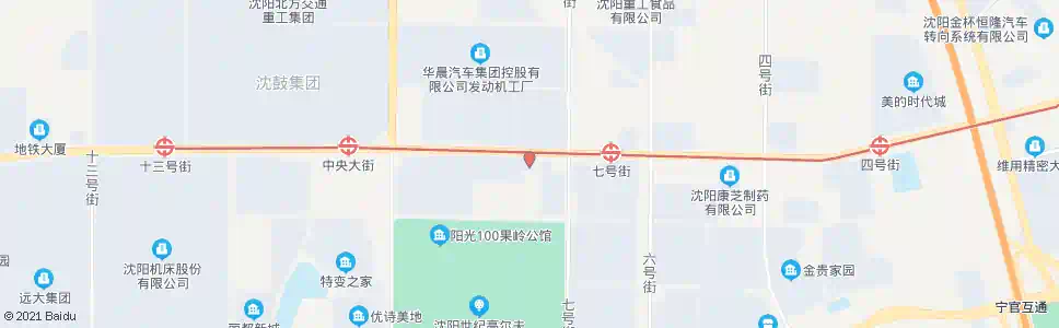 沈阳开发大路(中央大街)_公交站地图_沈阳公交_妙搜公交查询2025