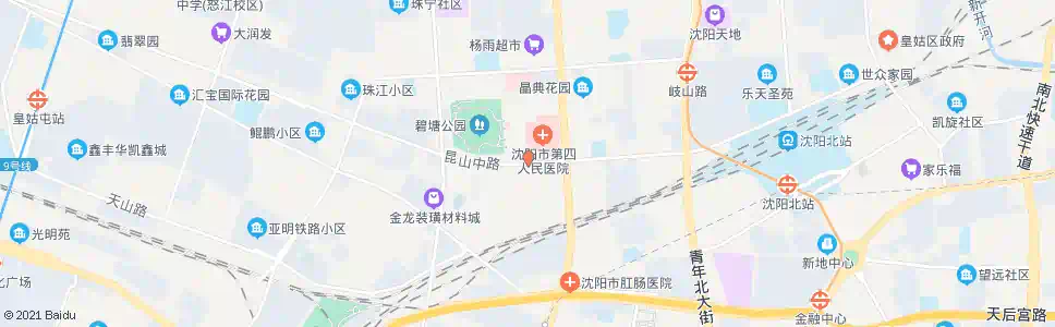沈阳第四医院南门_公交站地图_沈阳公交_妙搜公交查询2025