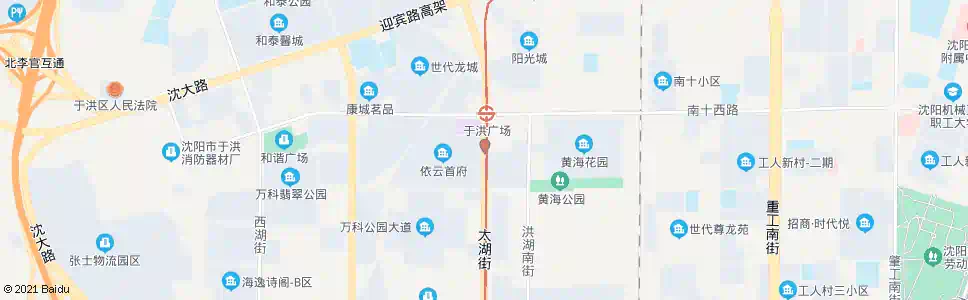 沈阳太湖街黄海路_公交站地图_沈阳公交_妙搜公交查询2025