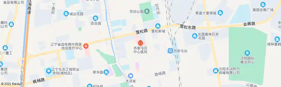 沈阳苏家屯区医院_公交站地图_沈阳公交_妙搜公交查询2025