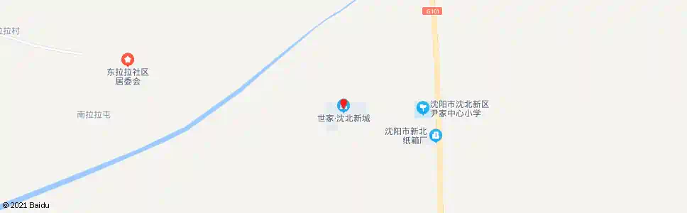 沈阳尹家(世家沈北新城)_公交站地图_沈阳公交_妙搜公交查询2025