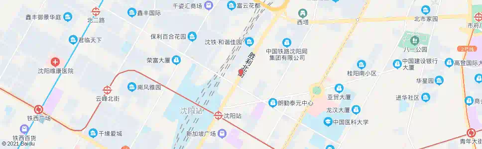 沈阳北二马路_公交站地图_沈阳公交_妙搜公交查询2025