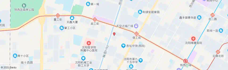 沈阳南六路卫工街_公交站地图_沈阳公交_妙搜公交查询2025
