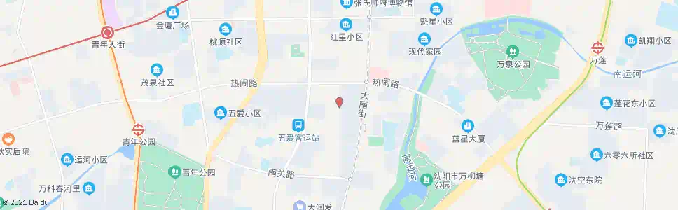 沈阳南通天街热闹路_公交站地图_沈阳公交_妙搜公交查询2025
