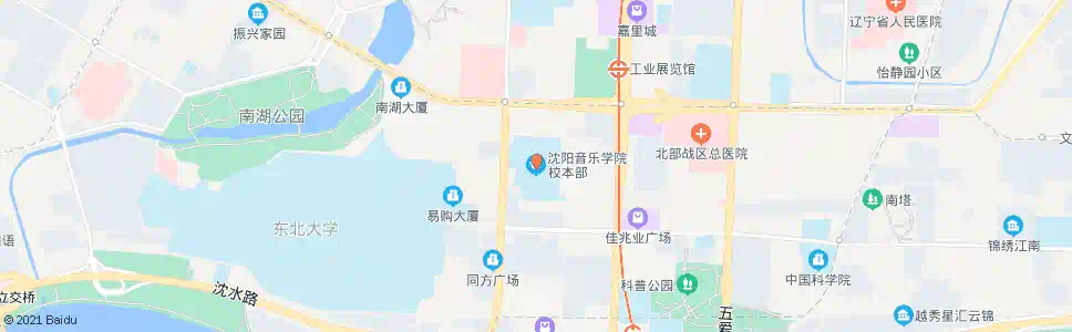 沈阳三好街音乐学院_公交站地图_沈阳公交_妙搜公交查询2025