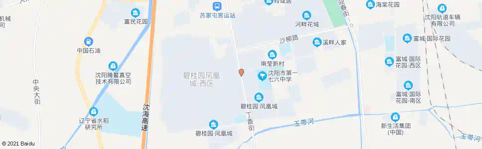 沈阳一七六中学_公交站地图_沈阳公交_妙搜公交查询2025