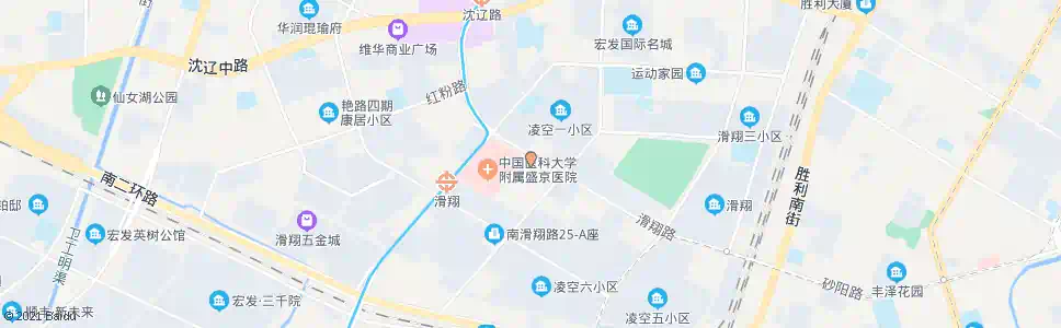 沈阳盛京医院滑翔院区_公交站地图_沈阳公交_妙搜公交查询2025