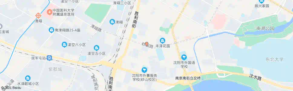 沈阳砂南路砂山街_公交站地图_沈阳公交_妙搜公交查询2025
