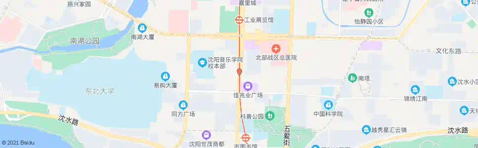 沈阳文化路立交桥南_公交站地图_沈阳公交_妙搜公交查询2025