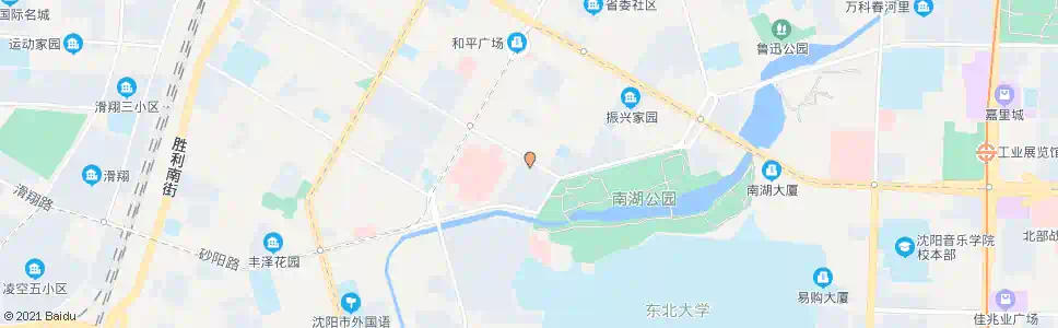 沈阳南湖公园西门_公交站地图_沈阳公交_妙搜公交查询2025