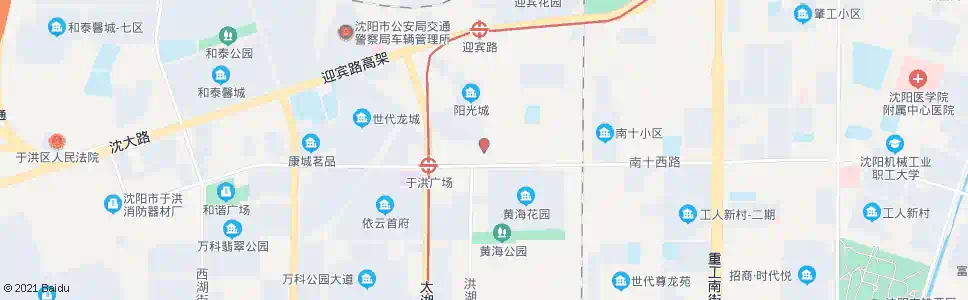 沈阳于洪人力资源市场_公交站地图_沈阳公交_妙搜公交查询2025